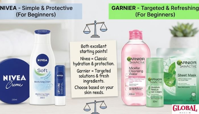 i'm a skincare beginner. is nivea a good starting brand compared to garnier?