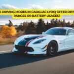 do the driving modes in cadillac lyriq offer different ranges or battery usages?